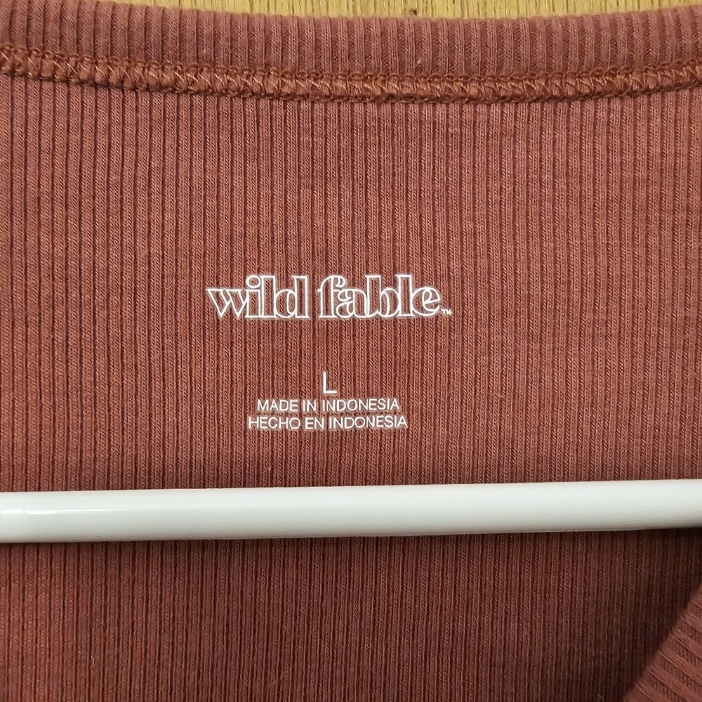 Wild Fable L Cropped Ribbed Tank - Picture 2 of 2